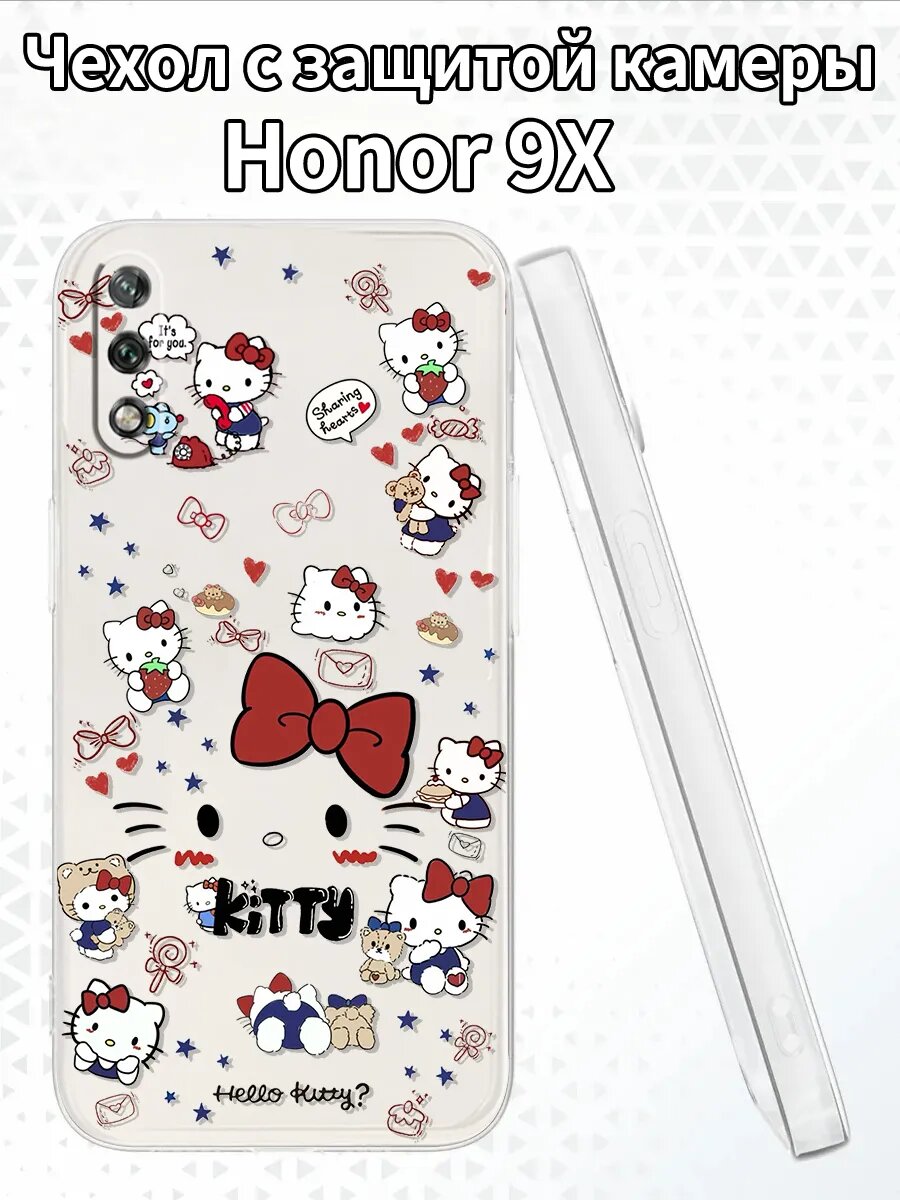 Чехол на Honor9X с изображением Хелло Китти