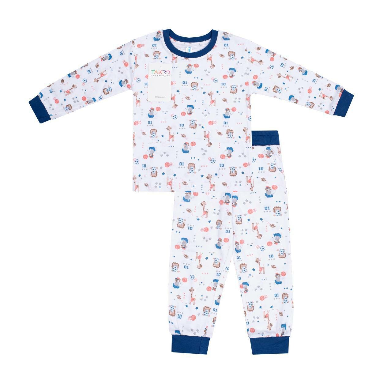 Пижама 2-5 лет, размер 4 года, 1 белый