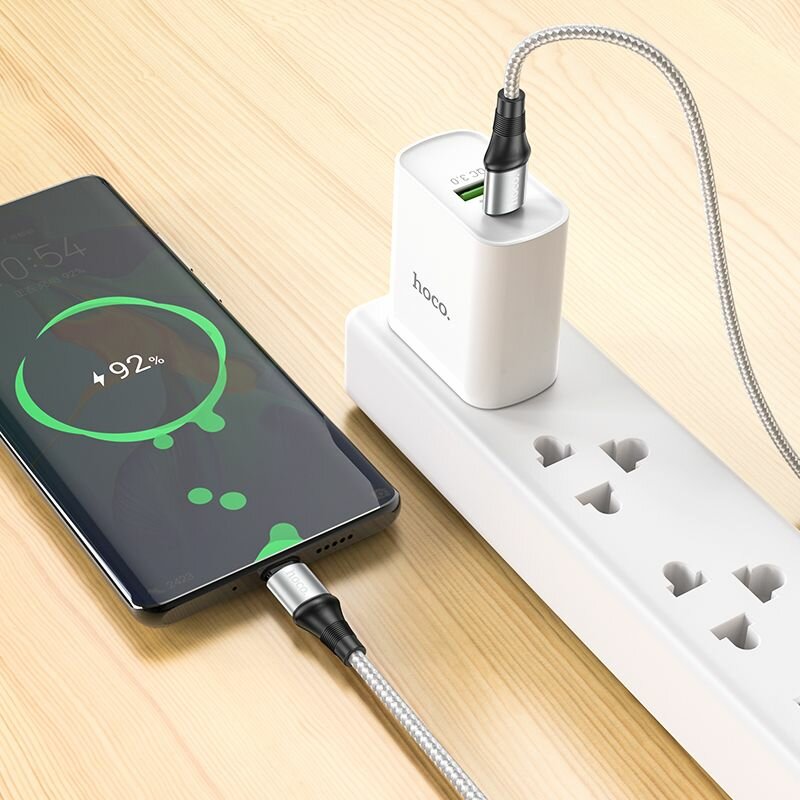 Кабель HOCO X50 TYPE-C to TYPE-C 100W, черный — фото 1