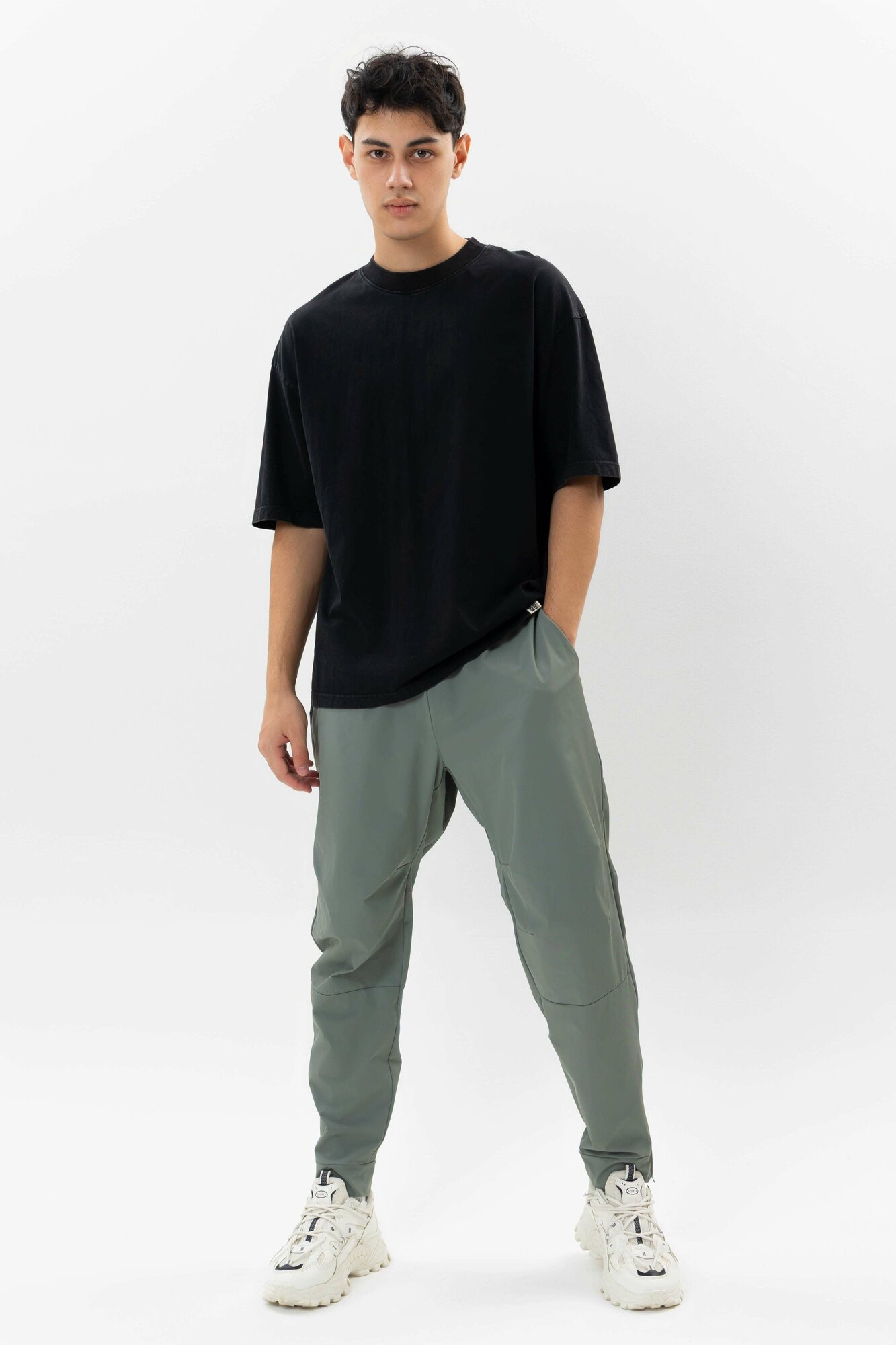 Брюки джоггеры TERRA PRO, размер 34, green — фото 1