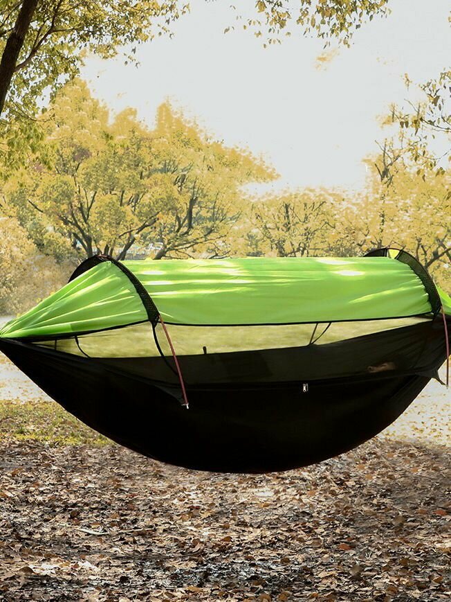 Гамак с москитной сеткой 270x140 см нагрузка до 200 кг металл нейлон