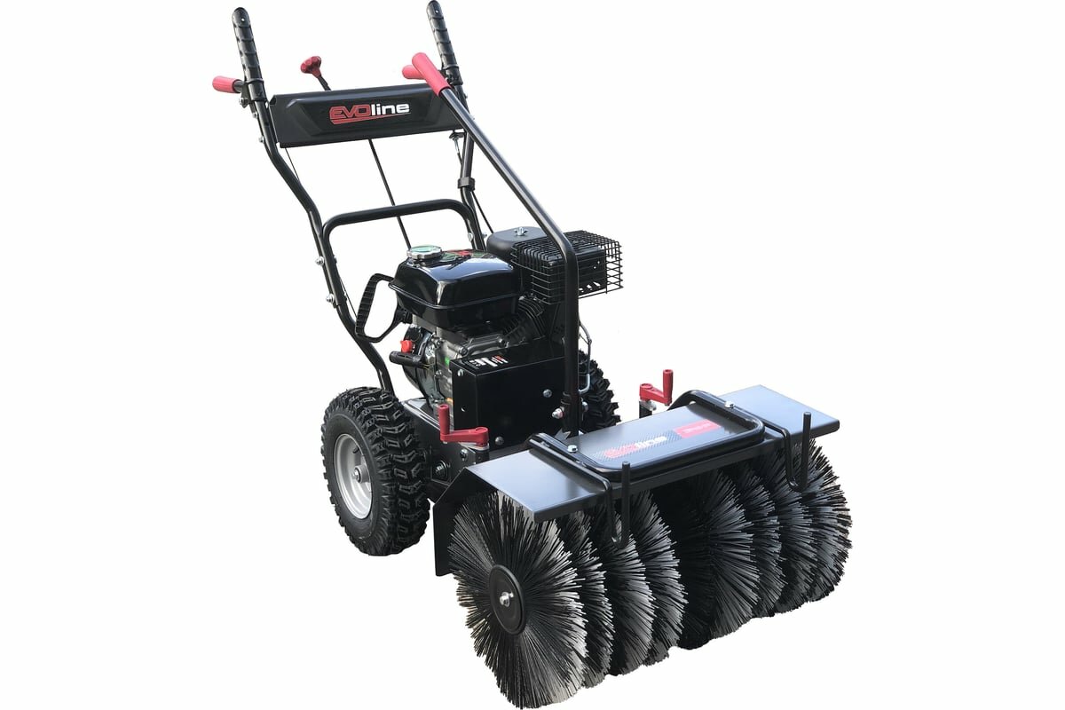 Подметальная машина бензиновая EVOline SWG 620-200 двигатель Zongshen 6.5 л. с ширина чистки 62 см 6 вперед/2 назад