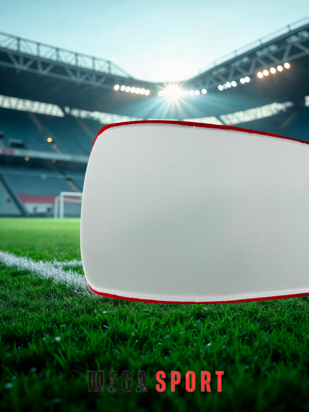 Щитки футбольные, для взрослых, XS/S/M/L, ударопрочный пластик, L, красные — фото 1