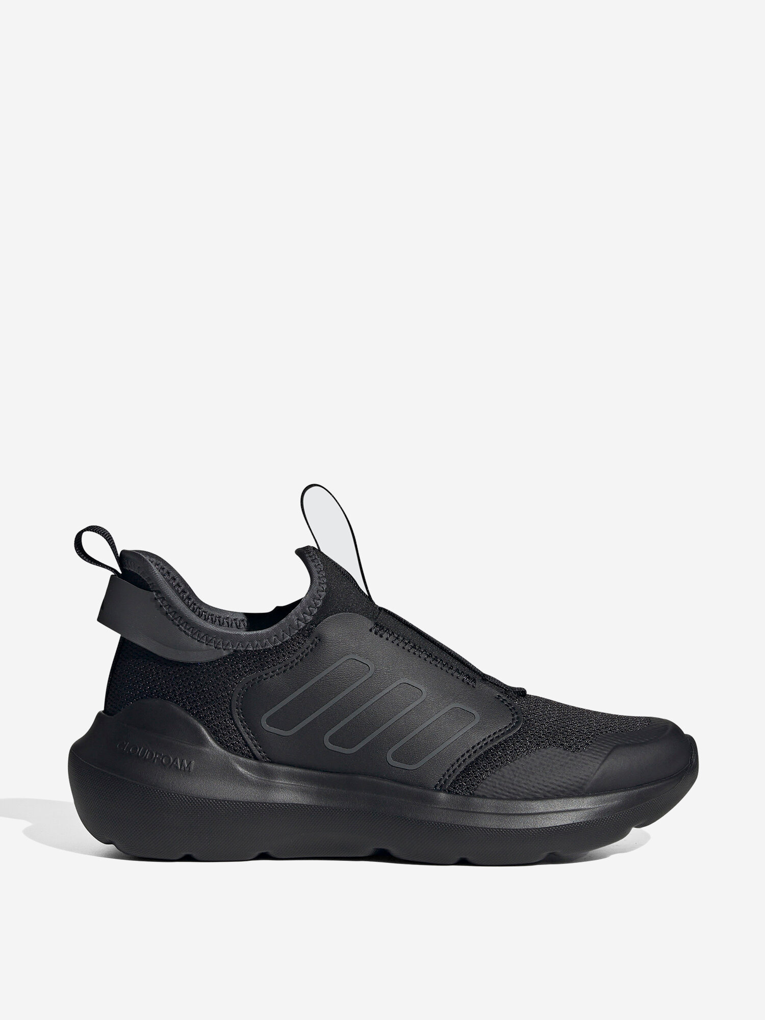Слипоны adidas, размер 3-, , черный