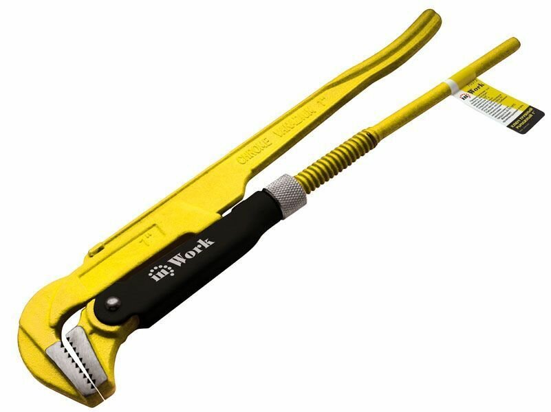 Ключ трубный рычажный 1.5", угол наклона губок 90