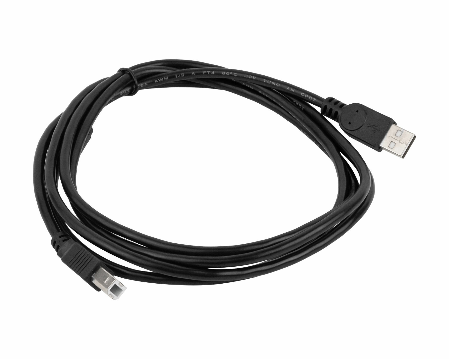 Кабель для принтера, сканера, МФУ, онлайн касс, кабель USB 2.0 Type-A - USB 2.0 Type-B / 2 метра — фото 1