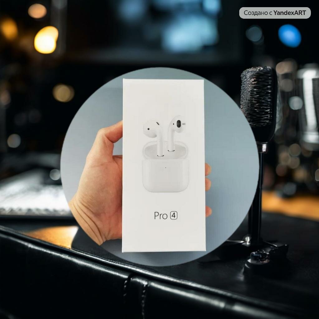Беспроводные наушники Air Pods 4 (чип Hi-Fi), наушники премиум-класса для iPhone и Android, Airpod, Airpods