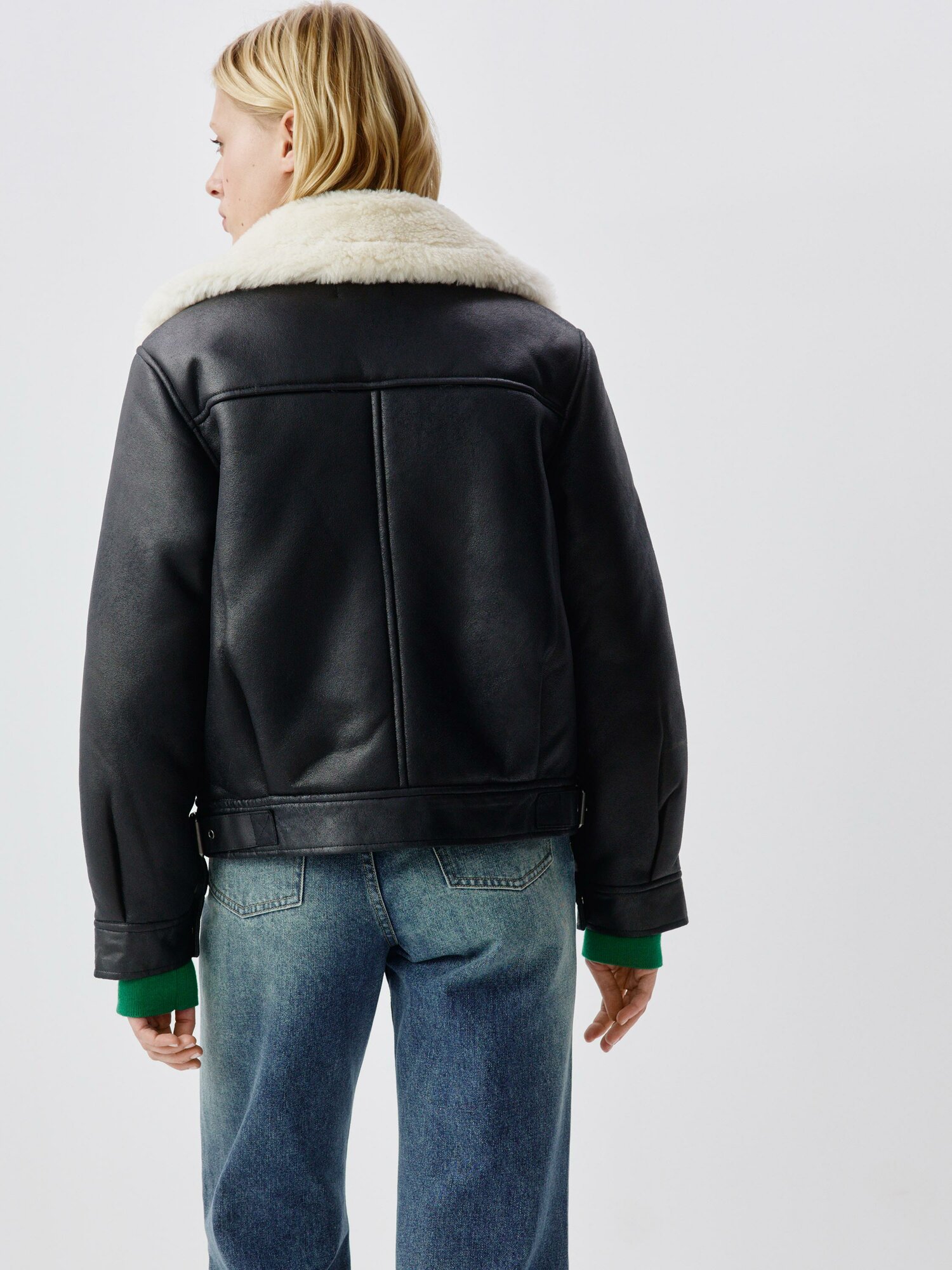 Дублёнка Sela, размер 48, черный — фото 1