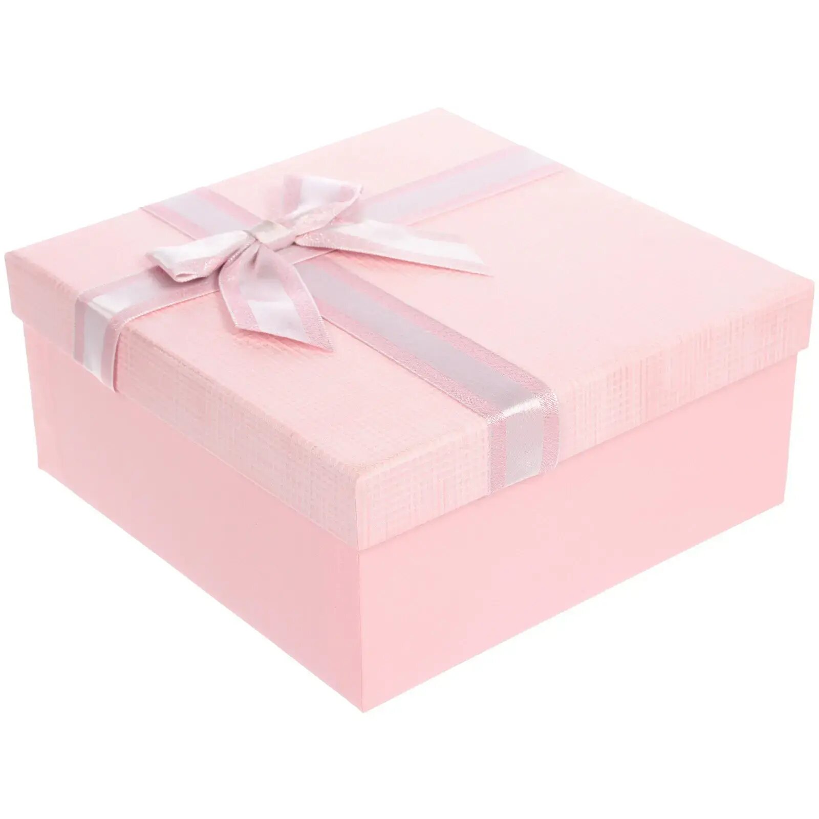 Коробка подарочная «С любовью» 175х175х8 см розовая картонная