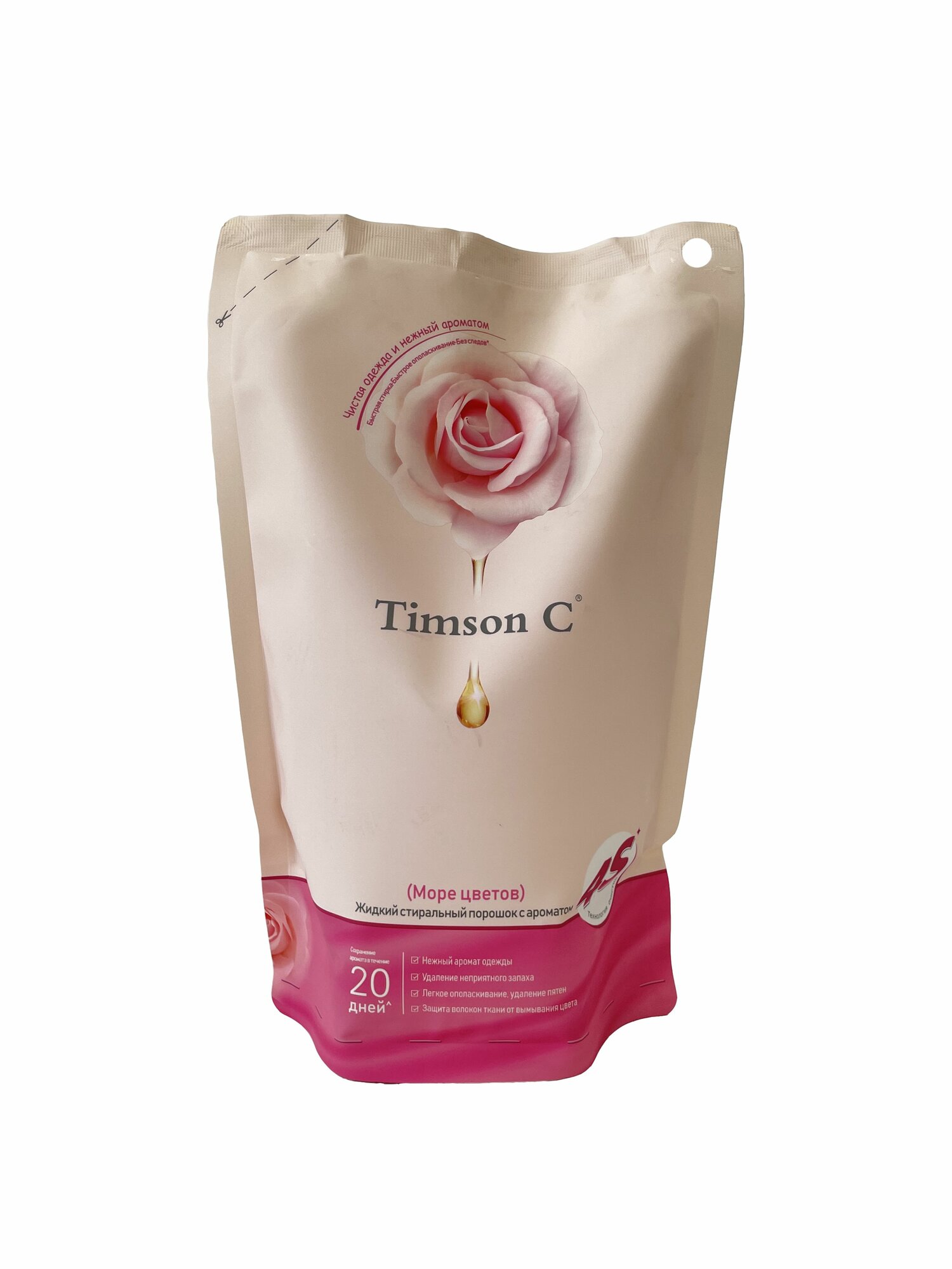 Гель для стирки белья с ароматом "Роза-Помело" Timson C, 1,25 л