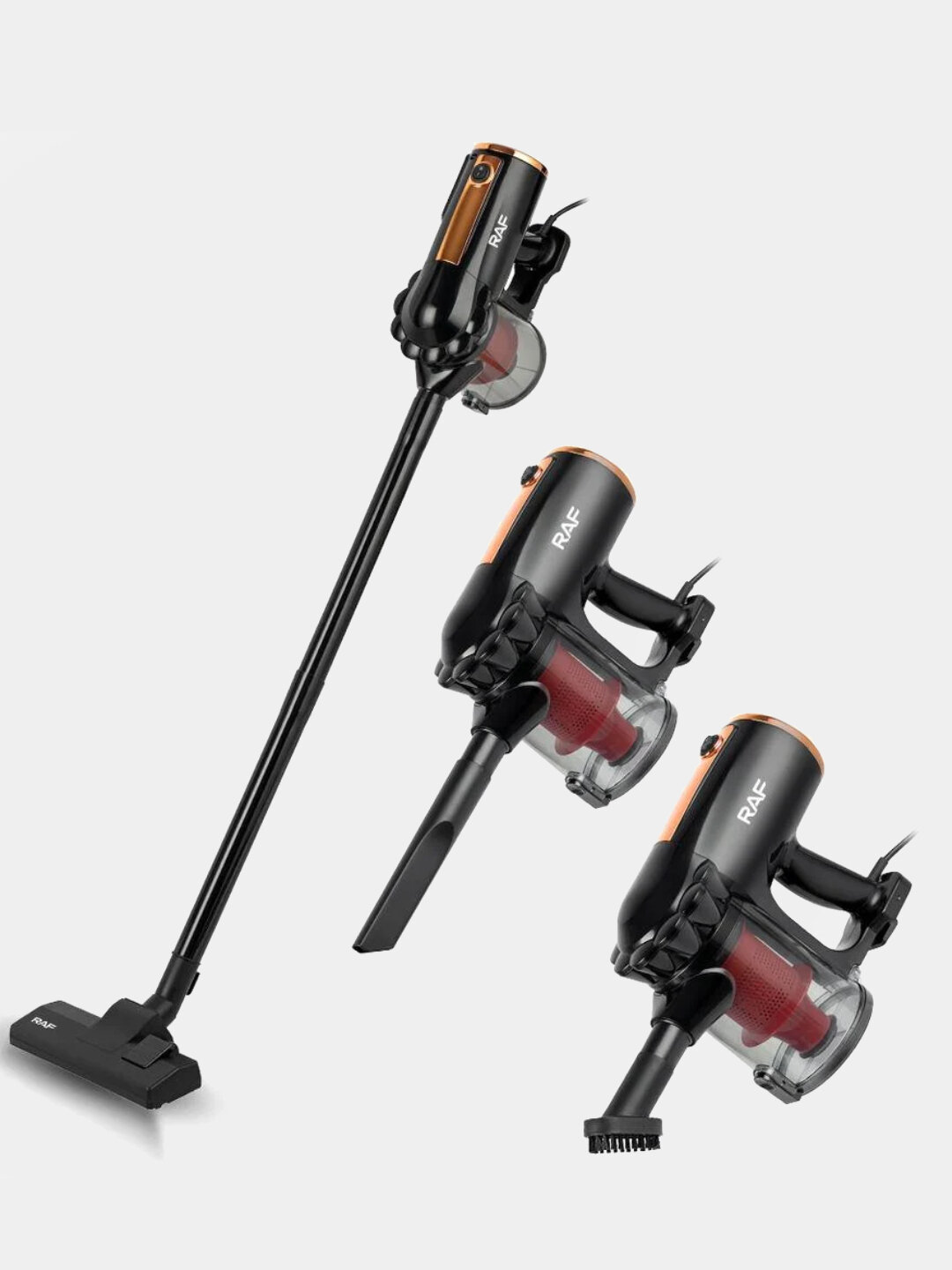 Пылесос RAF 600W вертикальный, сильное всасывание, объём 500 мл — фото 1