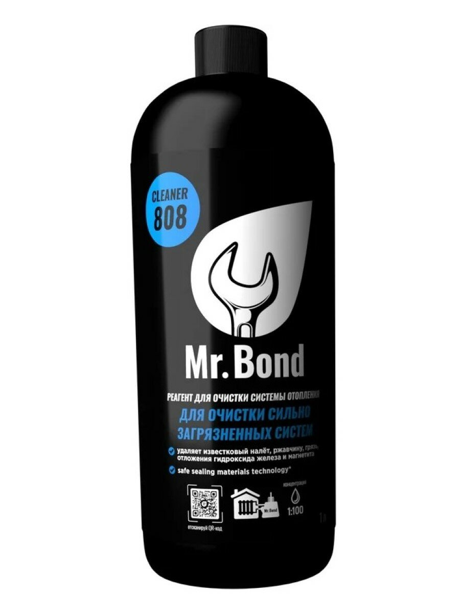Реагент Mr.Bond Cleaner 808 для очистки сильно загрязненных систем отопления (MB3031808001)