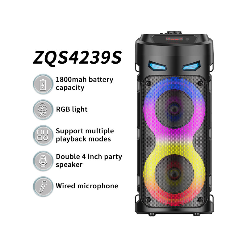 Караоке колонка, Bluetooth колонка с микрофоном, Sing-e ZQS4239 1800mA