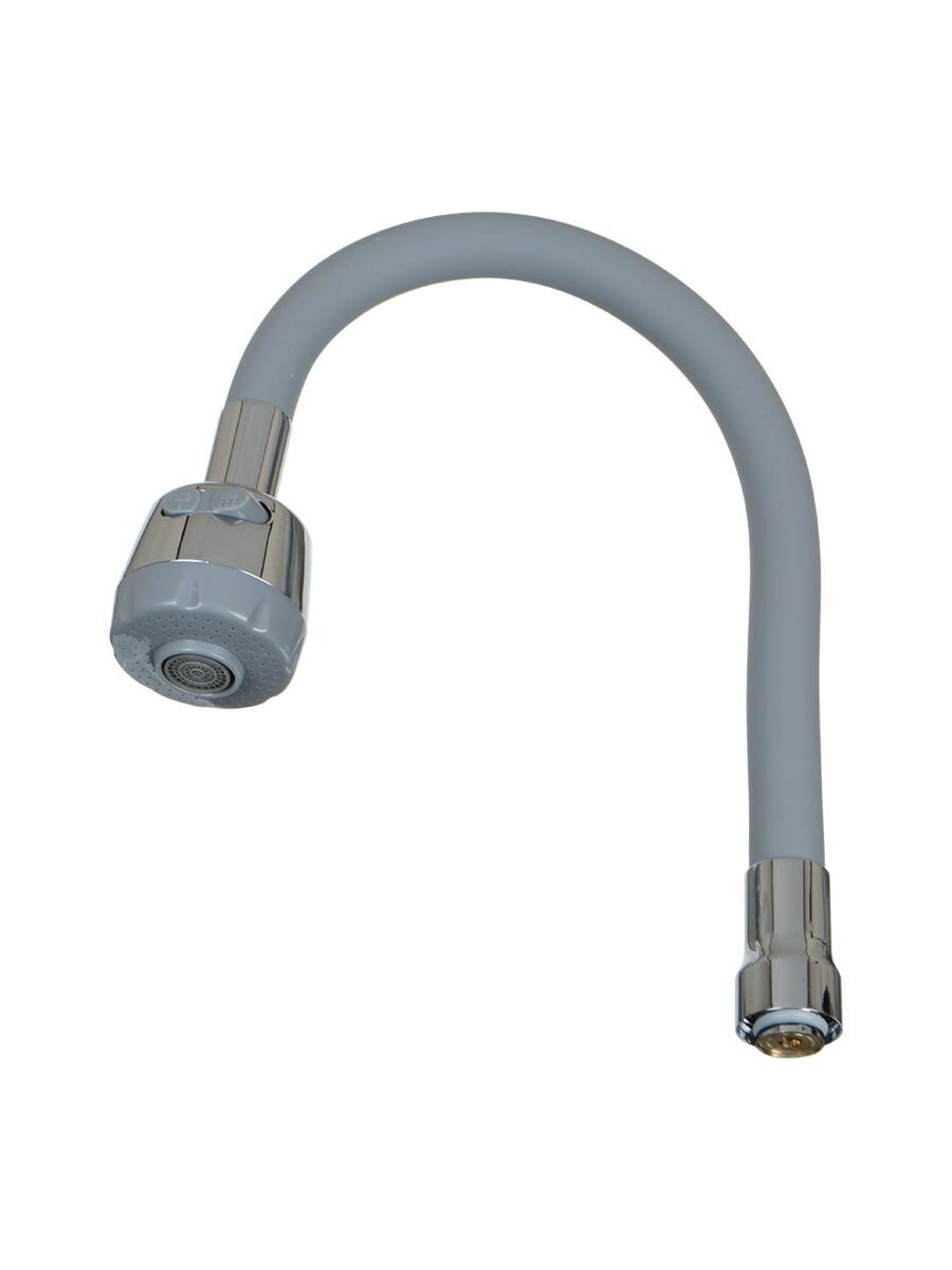 Melodia Della Vita Излив гибкий LUXE с лейкой 2 режима серый 49см MELODIA MKP20645