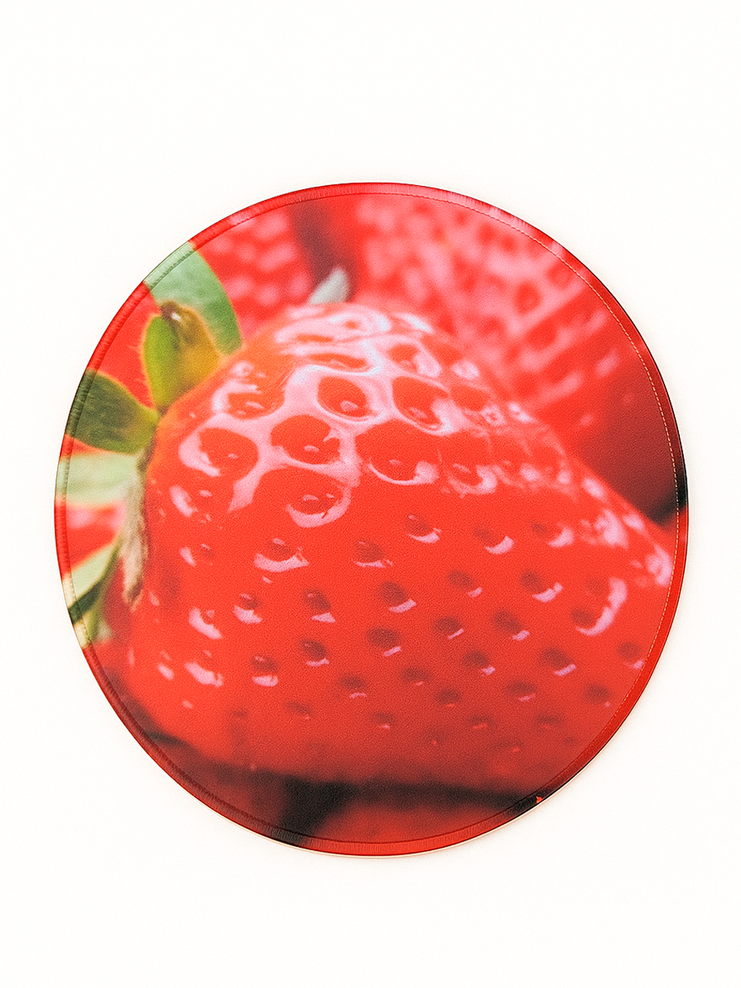 Коврик для мыши "G7", круглый, с принтом фрукт, прошитые края, 25см