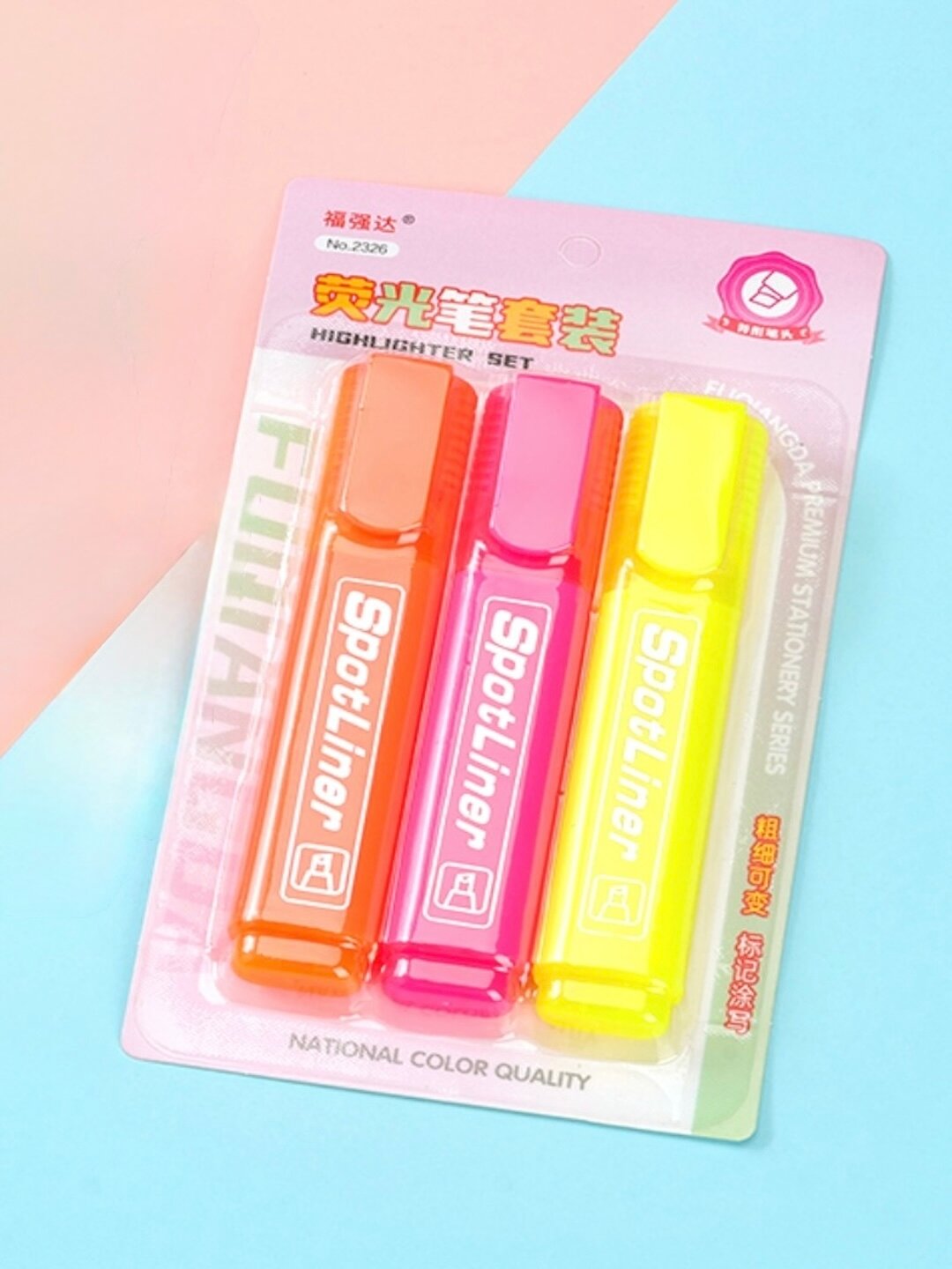 Маркер текстовыделитель "SpotLiner", 3 шт, цвета без запаха, гипоаллергенный цвета отправляются случайным образом