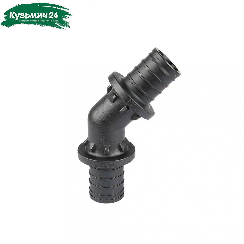 Угольник 45 гр. аксиальный Rehau 32х32 мм равнопроходной полимер