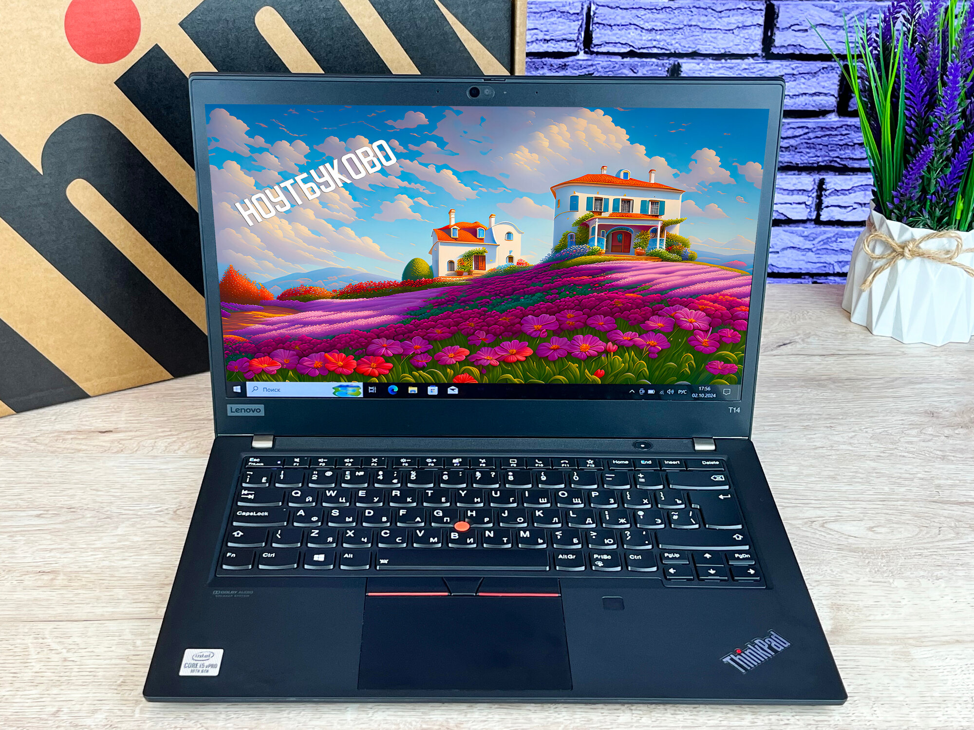 Ноутбук Lenovo ThinkPad T14 Gen 1 14" 1920*1080 IPS, I5 - 10310U, RAM 16 ГБ SSD 256 ГБ, Intel UHD Graphics, Win 10 pro