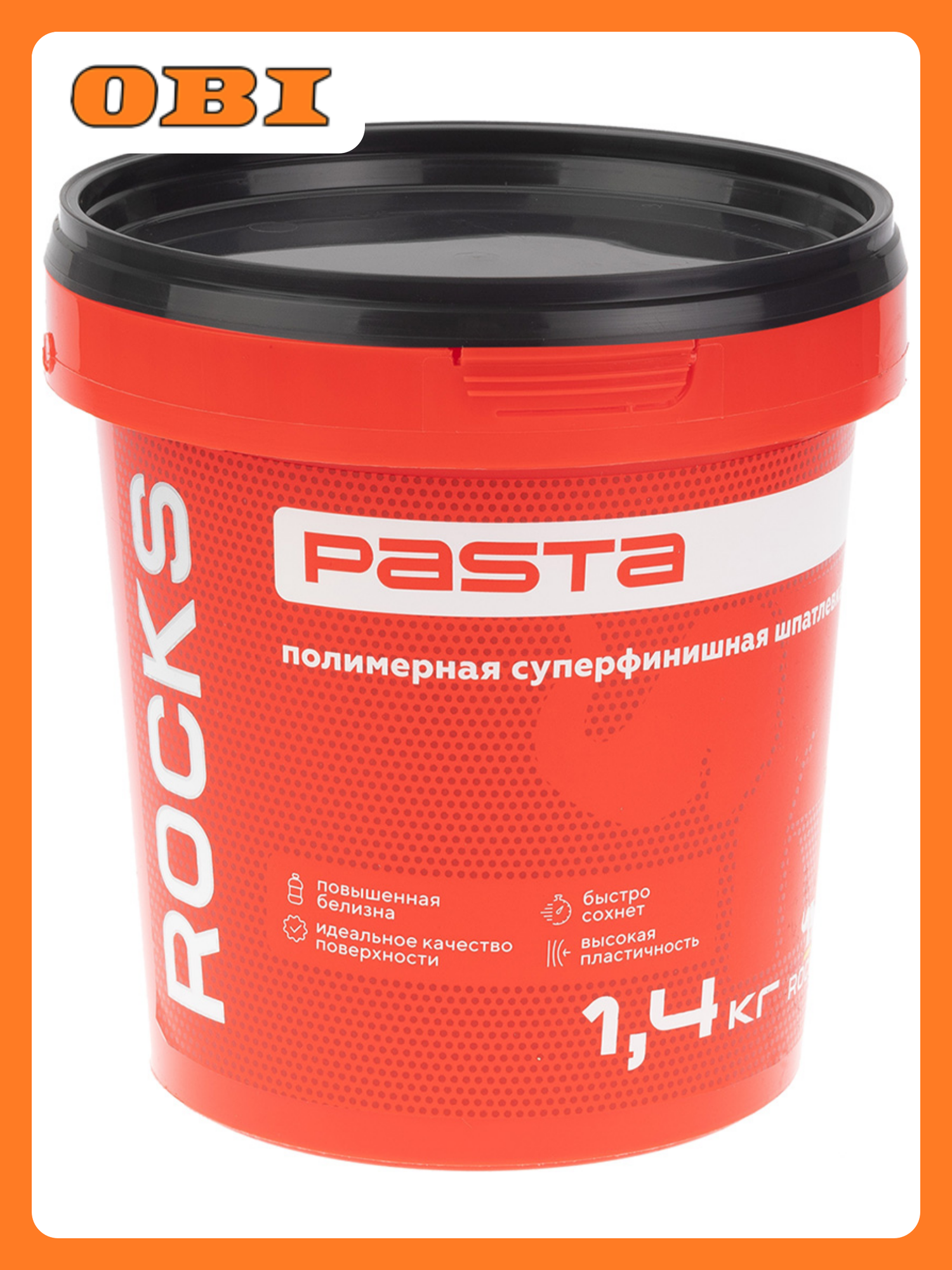 Шпатлевка ROCKS PASTA полимерная суперфинишная 14 кг белая