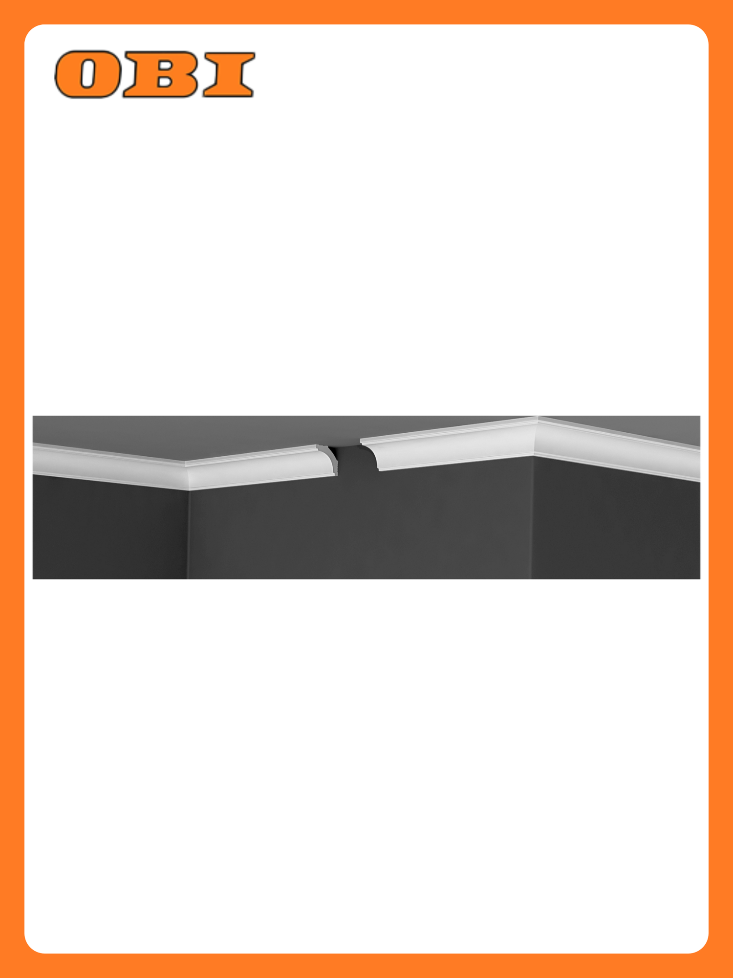 Плинтус Де-Багет П 05 потолочный пенополистирол 35 мм белый 100 штук