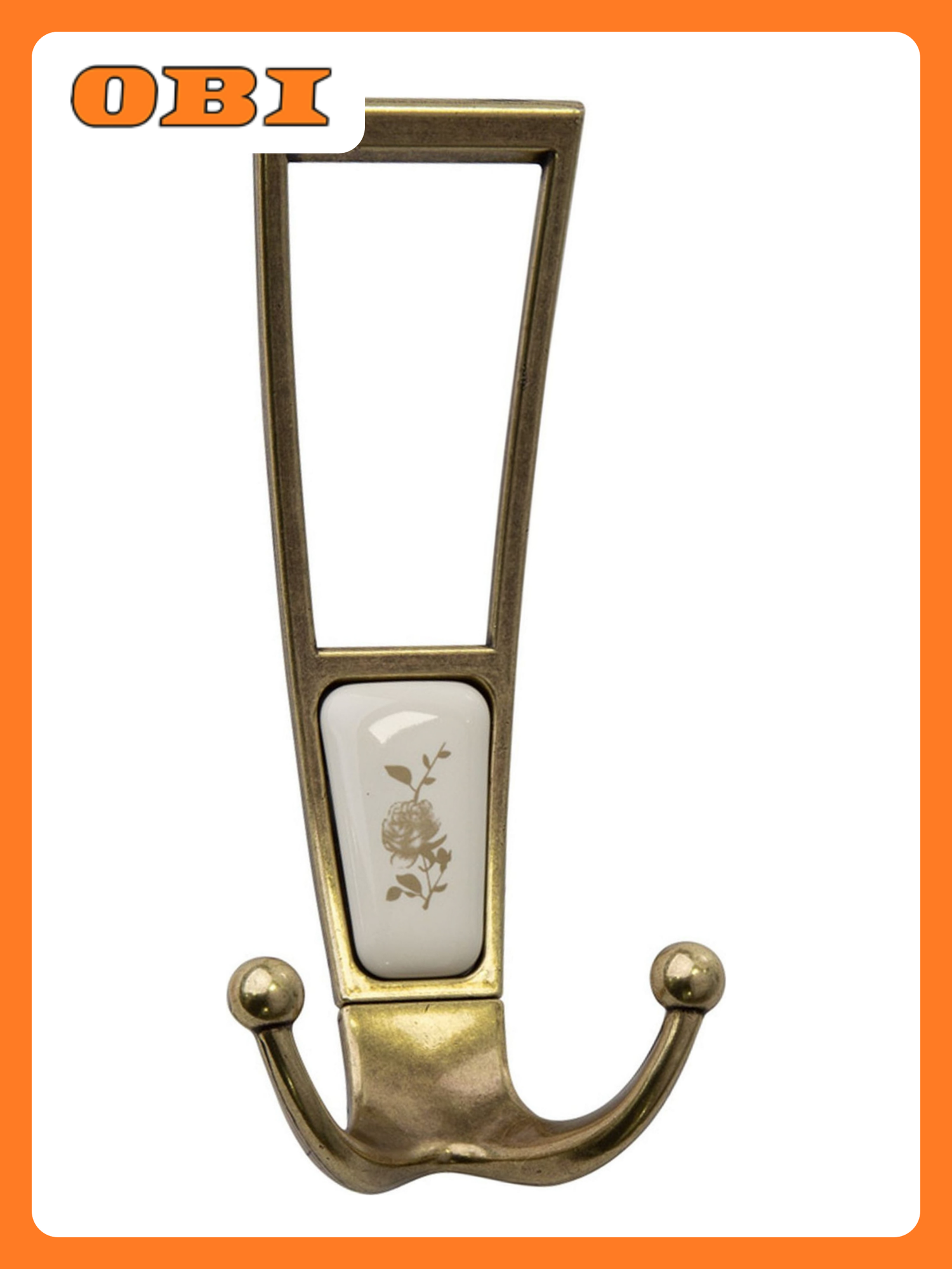 Крючок мебельный KERRON Hooks KR 0410-09 OAB тройной бронзовый