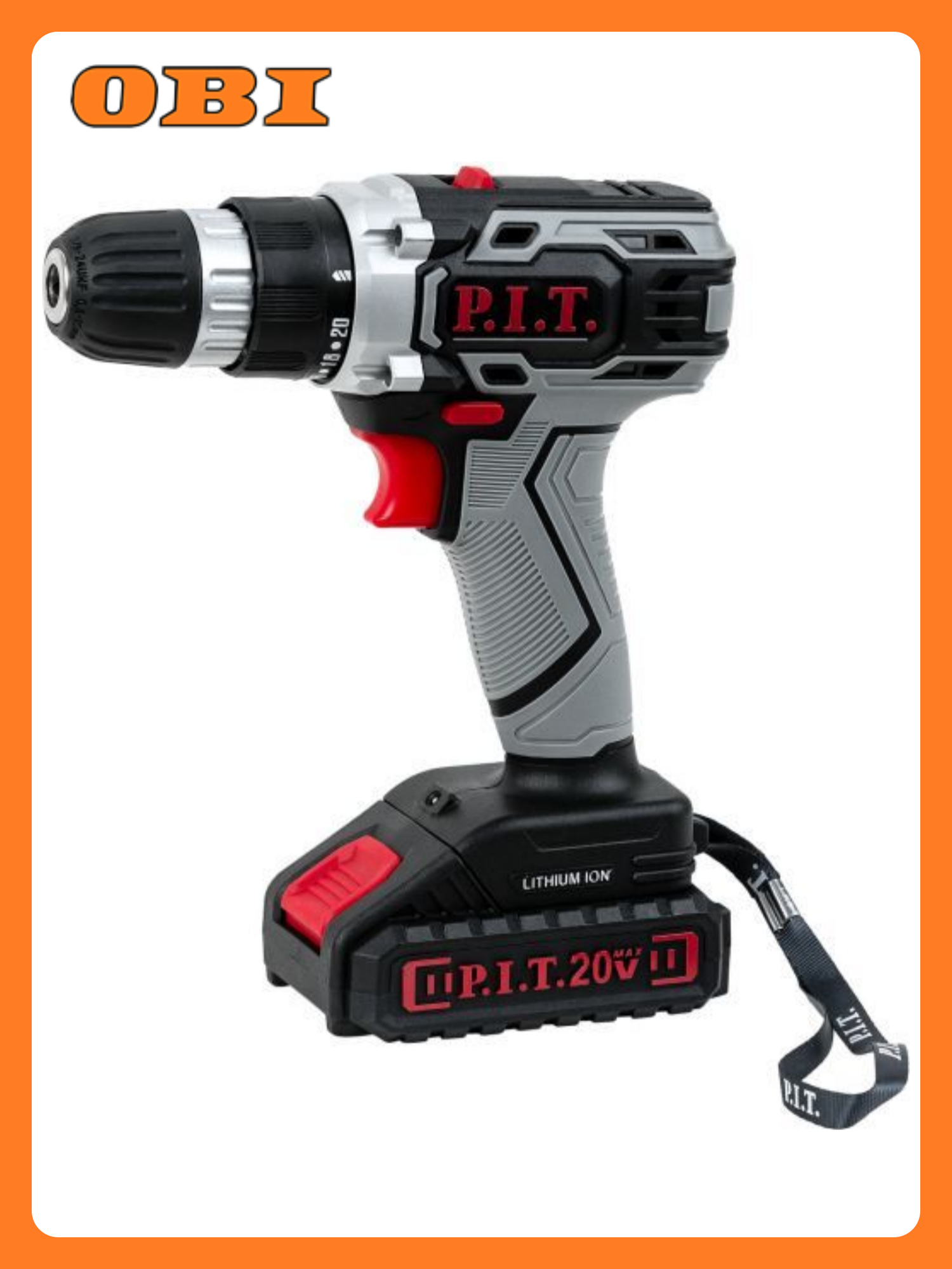 Дрель-шуруповерт P.I.T One Power быстрозажимной патрон Li-Ion аккумулятор 20В