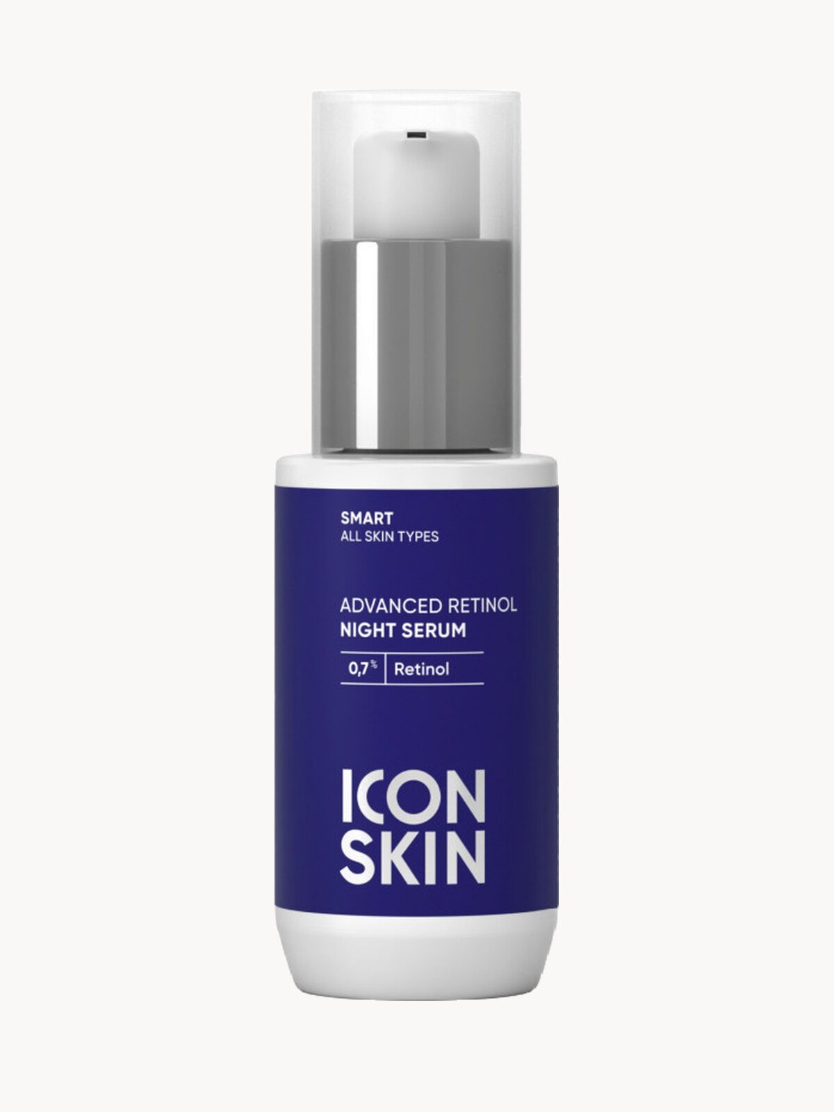 Сыворотка для лица ночная с ретинолом 0,7% для всех типов кожи ICON SKIN SMART, 30мл