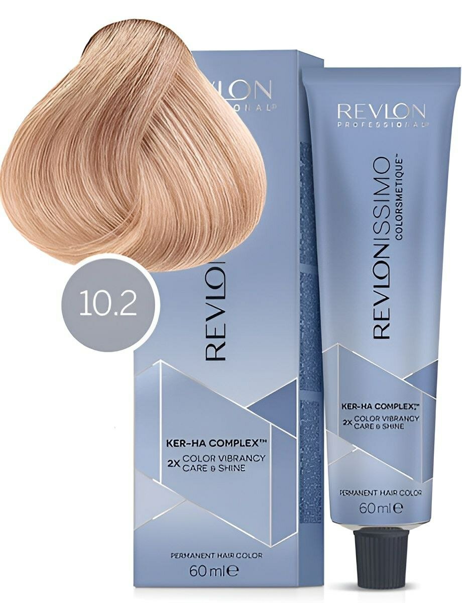 Revlon Краска Revlonissimo № 10.2 Очень сильно Светлый Блондин Переливающийся, 60 мл — фото 1