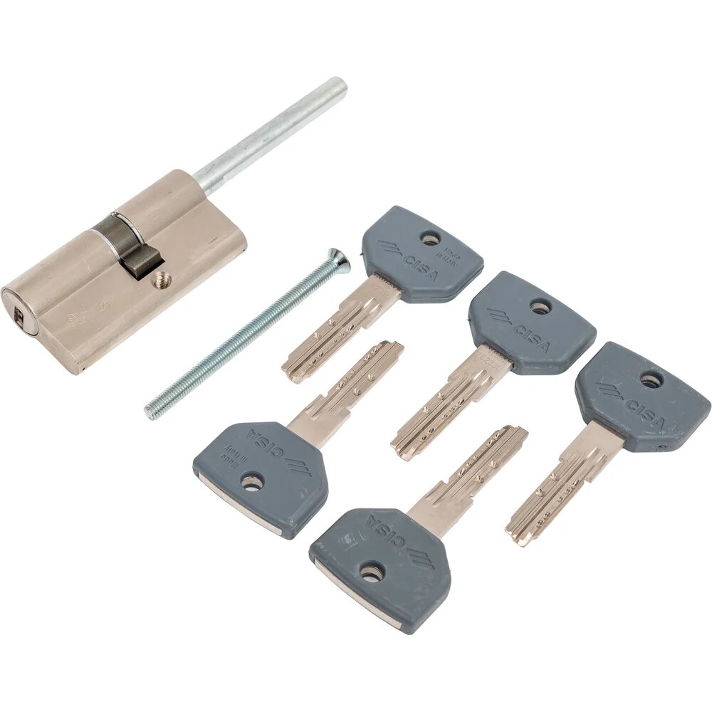 CISA Цилиндр серии ASIX P8 ключ-шток 65мм (35x30) никель 1.0Q317.81.0.12SD