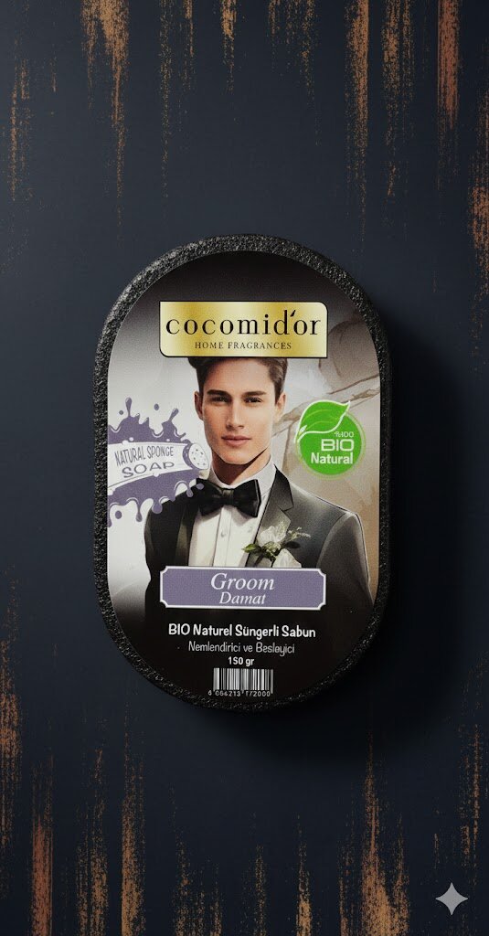 Cocomidor Groom Damat — инновационное мыло и мочалка 2-в-1 для бережного очищения, ежедневного ухода за кожей тела
