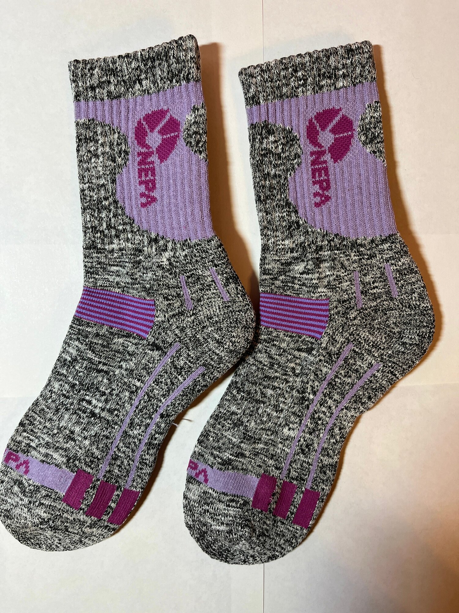 Носки NEPA, размер 24, серый, фиолетовый, розовый — фото 1