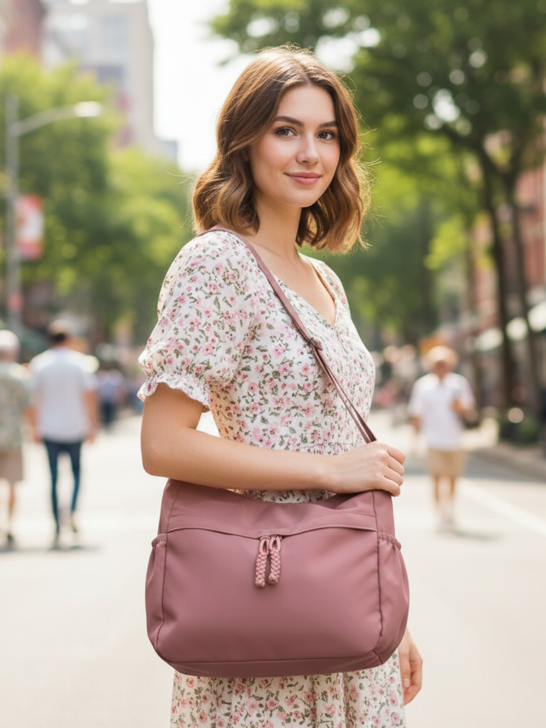 Сумка шоппер , розовый — фото 1