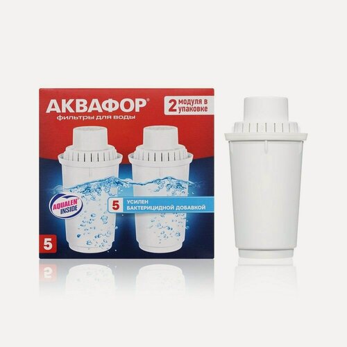 Изображение товара Аквафор Сменная кассета для фильтра В100-5 2шт