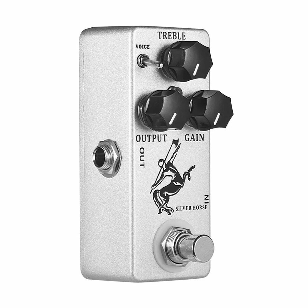 Педаль эффектов для гитары MOSKY Silver Horse Overdrive Boost, полностью металлическая