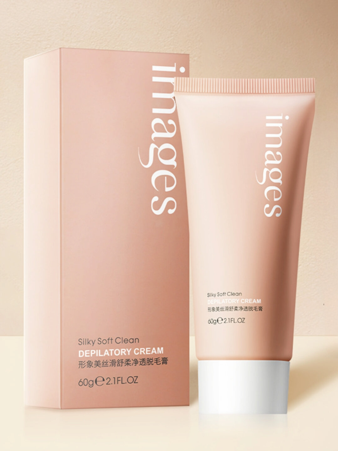 Крем для депиляции от бренда Images (60 г) — это эффективное средство для удаления нежелательных волос - Розовый — фото 1