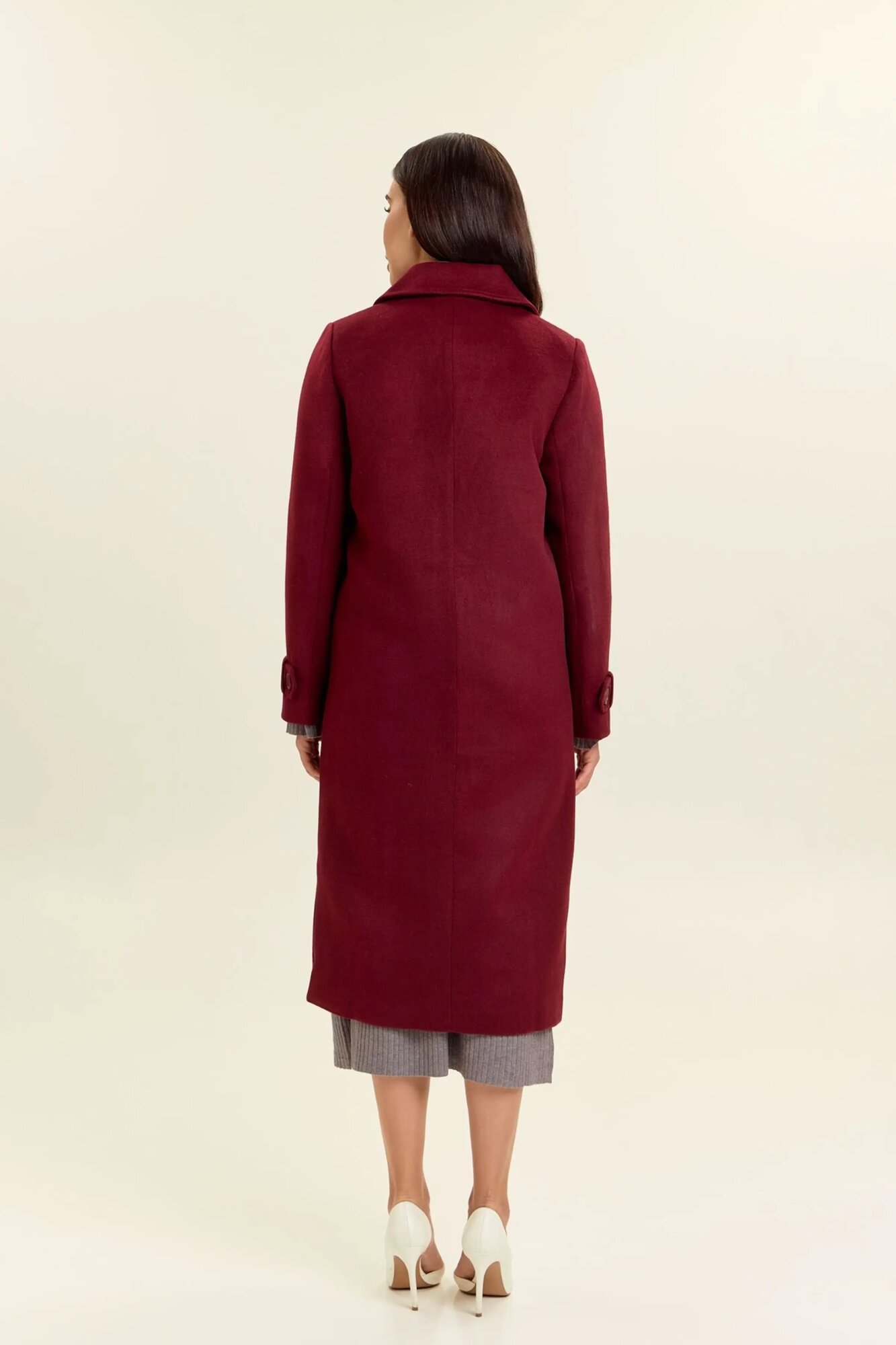 Пальто Selfie, размер M, бордовый — фото 1