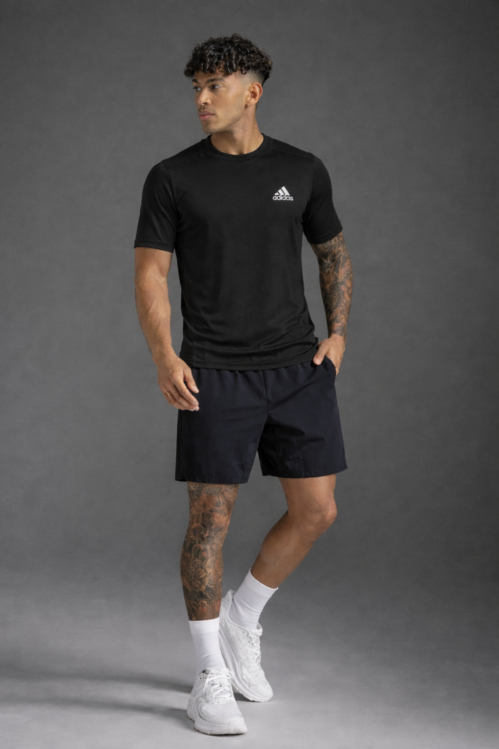 Футболка спортивная adidas, 1 шт., размер s, black — фото 1