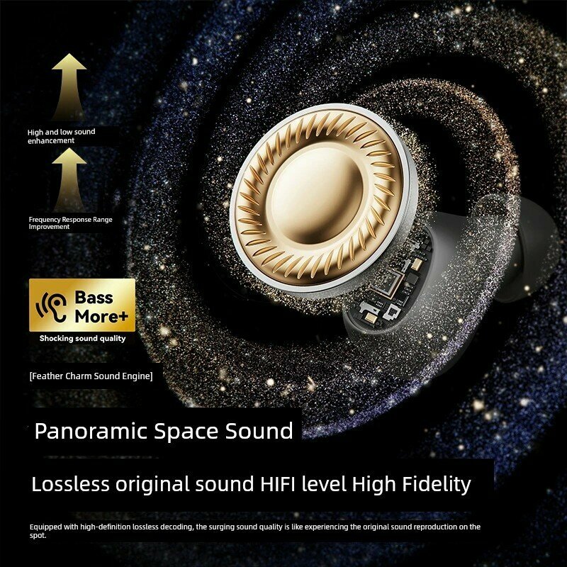 Ультимейт Bluetooth 5.49 беспроводные наушники для сна с Dolby Surround Sound, умным тачскрином, черный цвет