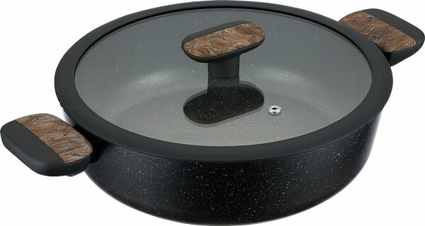 Сотейник с двумя ручками 3,3 л с крышкой 26 см ALBERO (индукция)