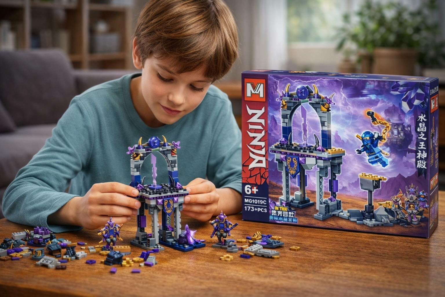 Конструктор "NINJA" MG1019C "Храм Хрустального Короля", 173+ детали — фото 1