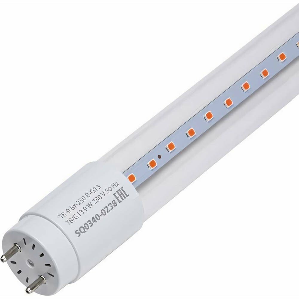 Светодиодная лампа TDM ELECTRIC T8-9 Вт-230 В-G13 "ФИТО" 600 мм SQ0340-0238