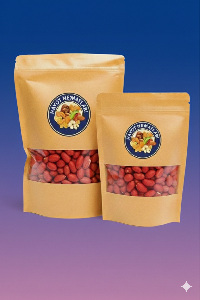 Hayot Ne'matlari - Отборный Жареный Арахис, Натуральный и Питательный, Премиум качество