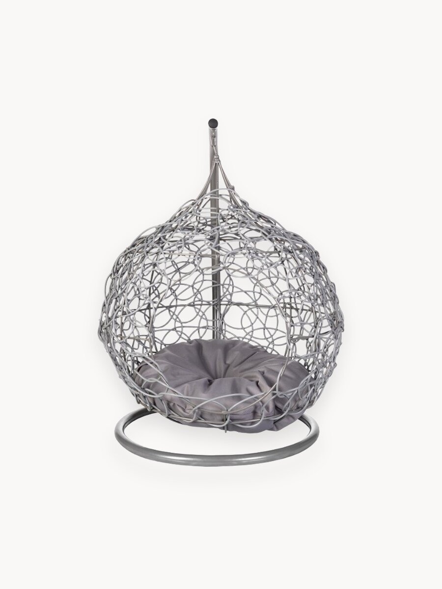 Домик для животных подвесной Bigarden из искусственного ротанга, серый