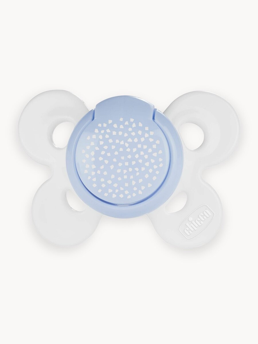 Chicco Пустышка для новорожденных 2 - 6 мес Physio Comfort 2 шт, Голубой