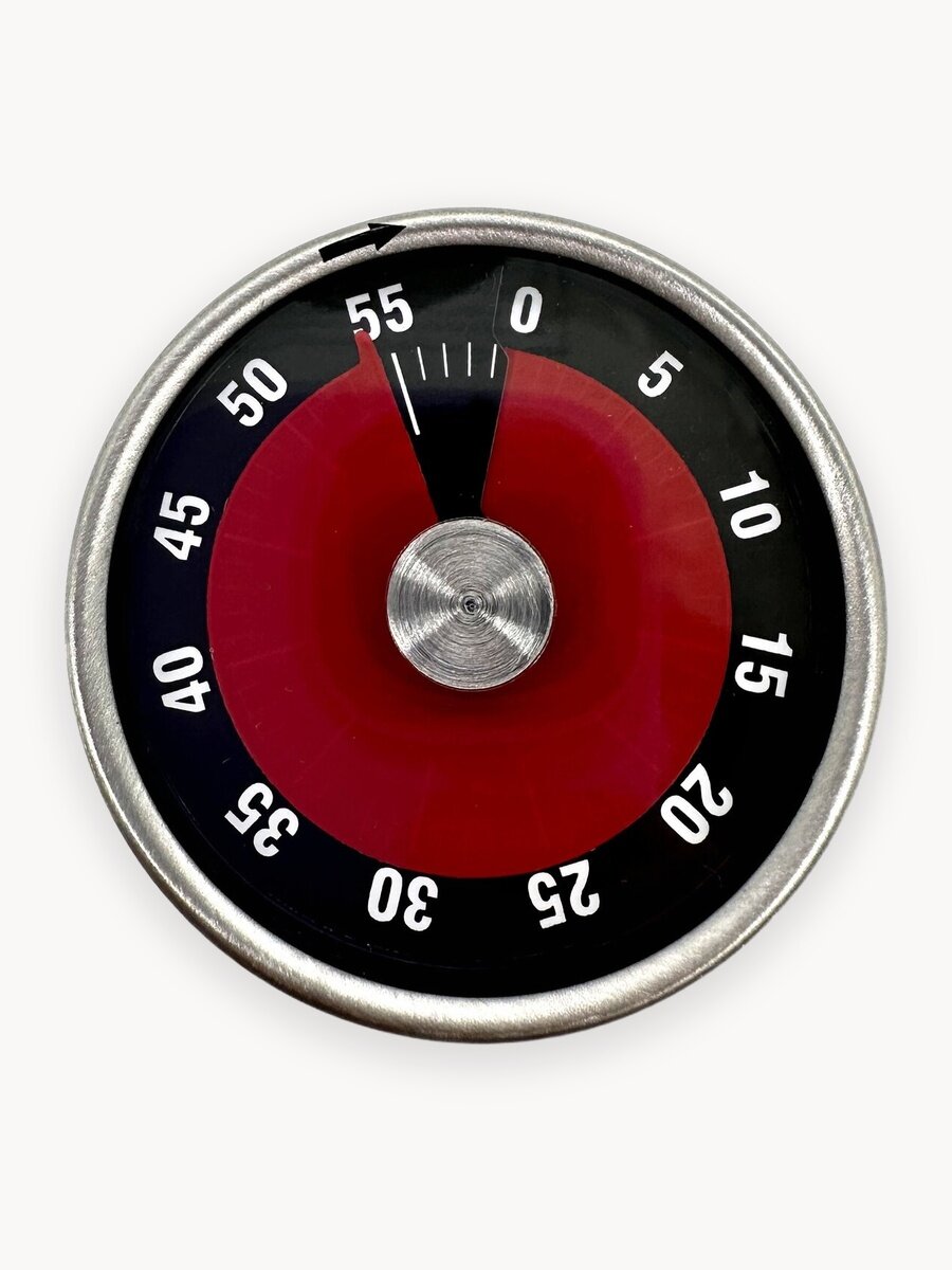 Таймер кухонный Boomshakalaka, механический, с магнитом, металлический, для кухни, для готовки, без батареек, цвет черный