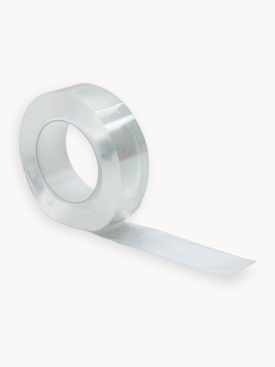 Бордюрная лента для ванны и кухни 20мм 5м. Самоклеящаяся декоративная клейкая лента прозрачная, декоративный скотч