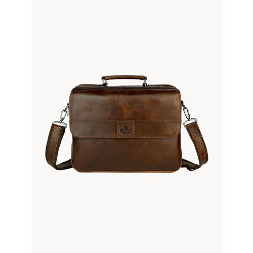 Портфель ZINIMSK фактура гладкая кофе 10150₽