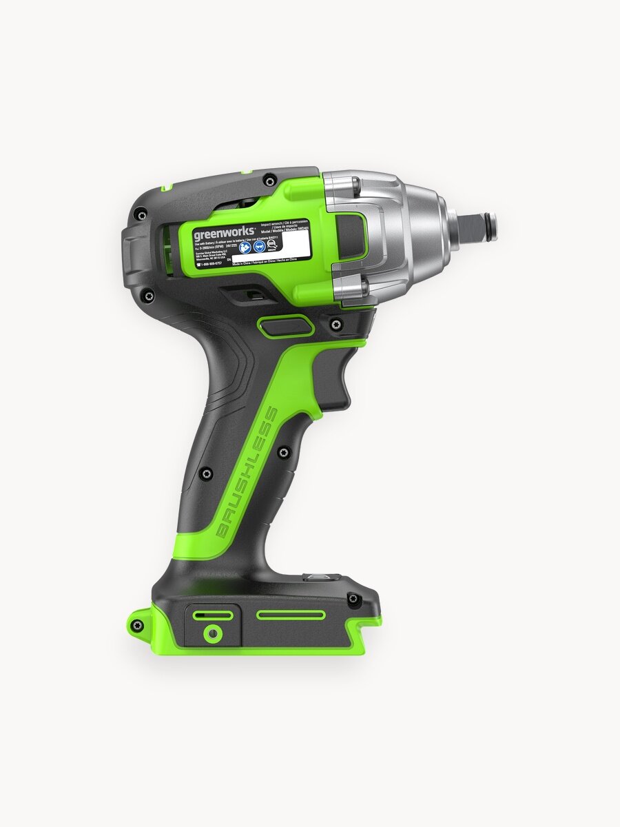 Гайковерт ударный Greenworks , б/щет, 1/2', 400Нм, без АКБ и ЗУ