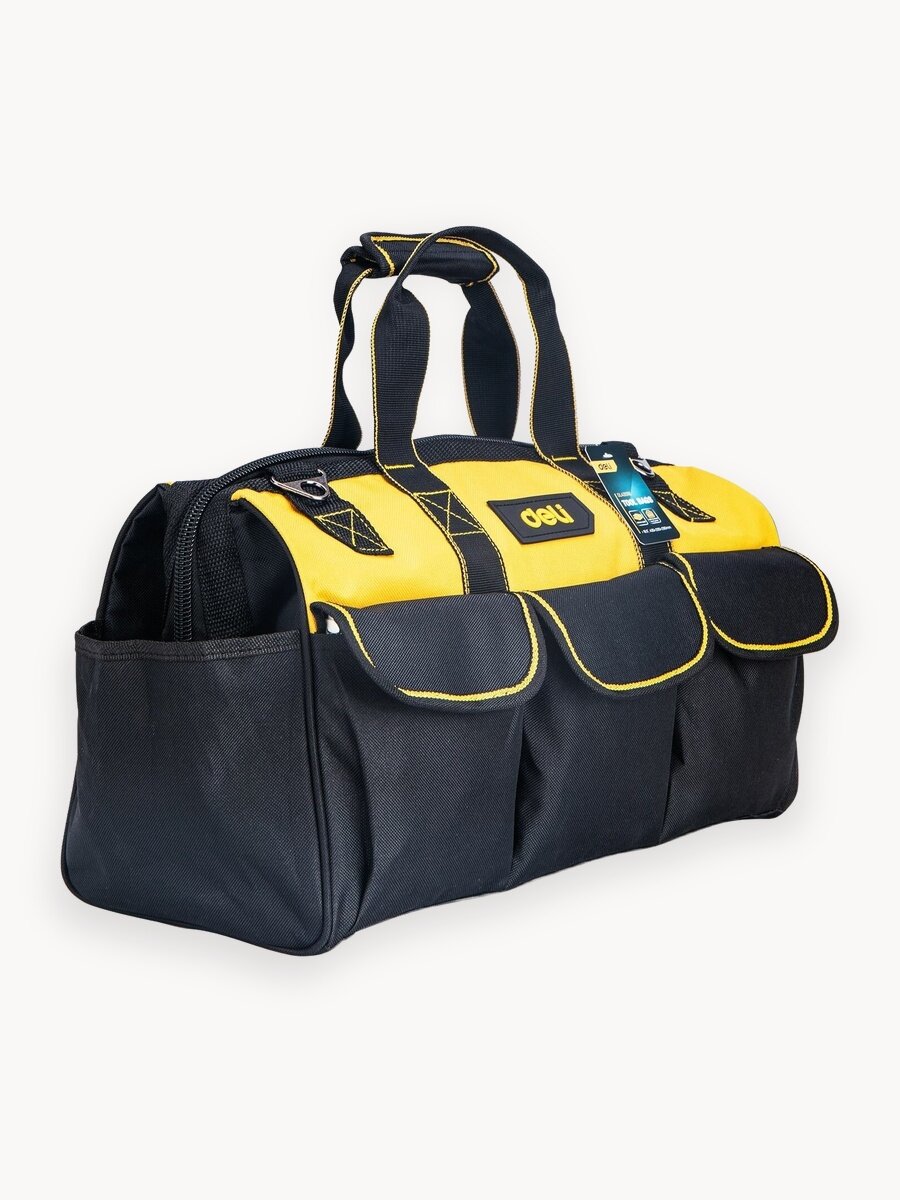 Сумка для инструментов Deli DL430118 430x200x290мм 14карманов, водоотталкивающая ткань Oxford, плечевой ремень