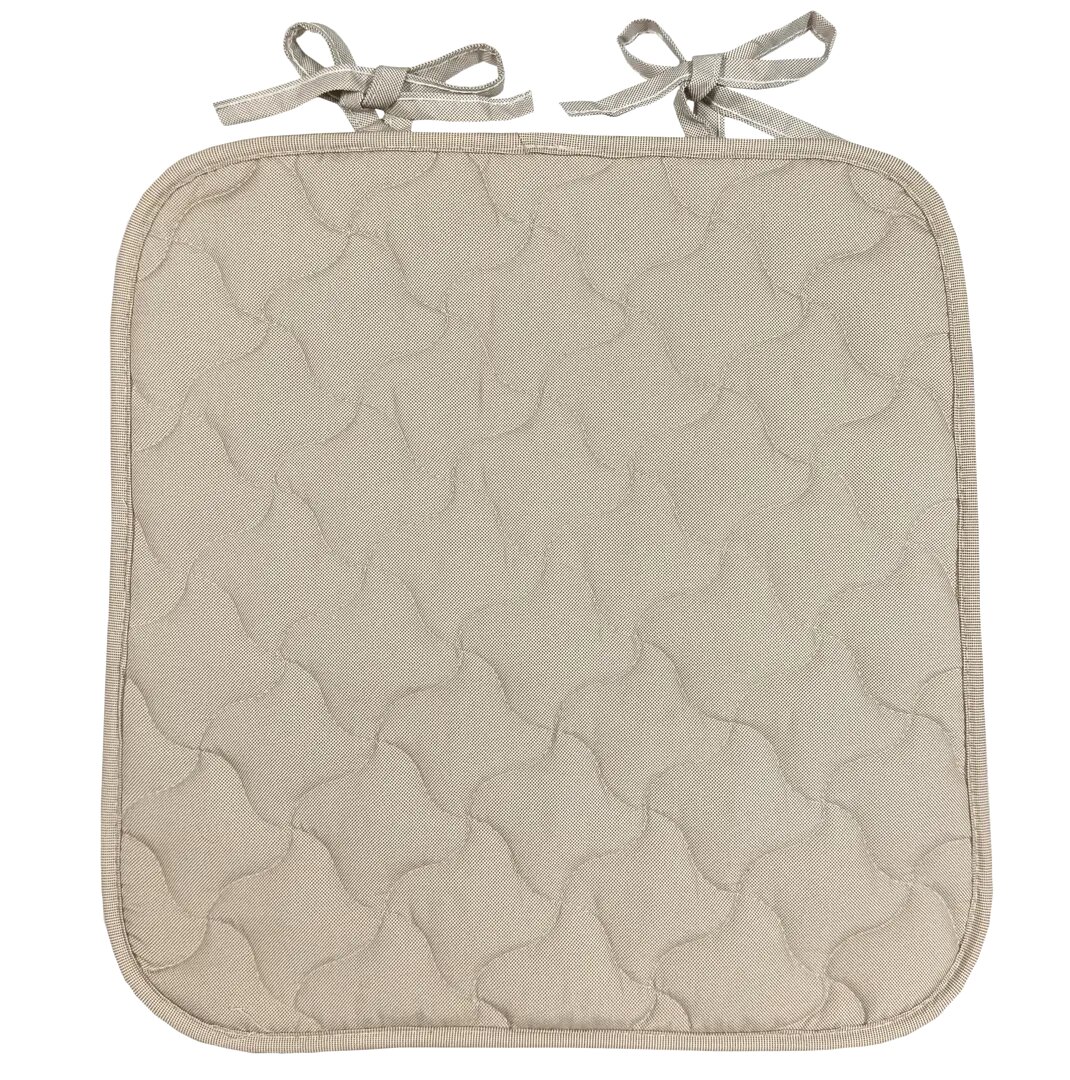 Галета на сиденье Linen Way 38-35x38x2 см цвет бежевый